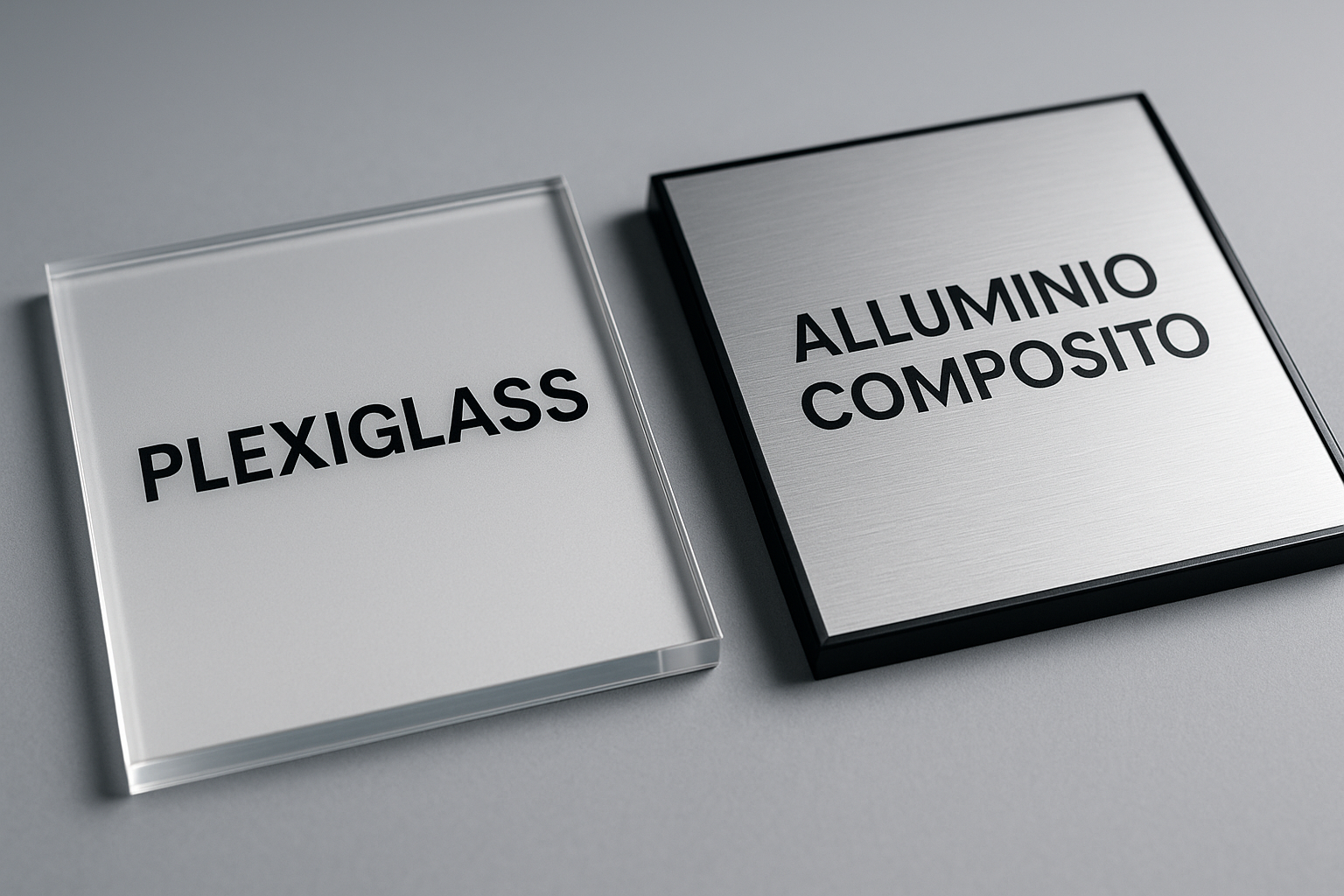 Plexiglass vs Alluminio Composito per la Segnaletica: Quale Materiale Scegliere per Hotel, Uffici e Spazi Pubblici?