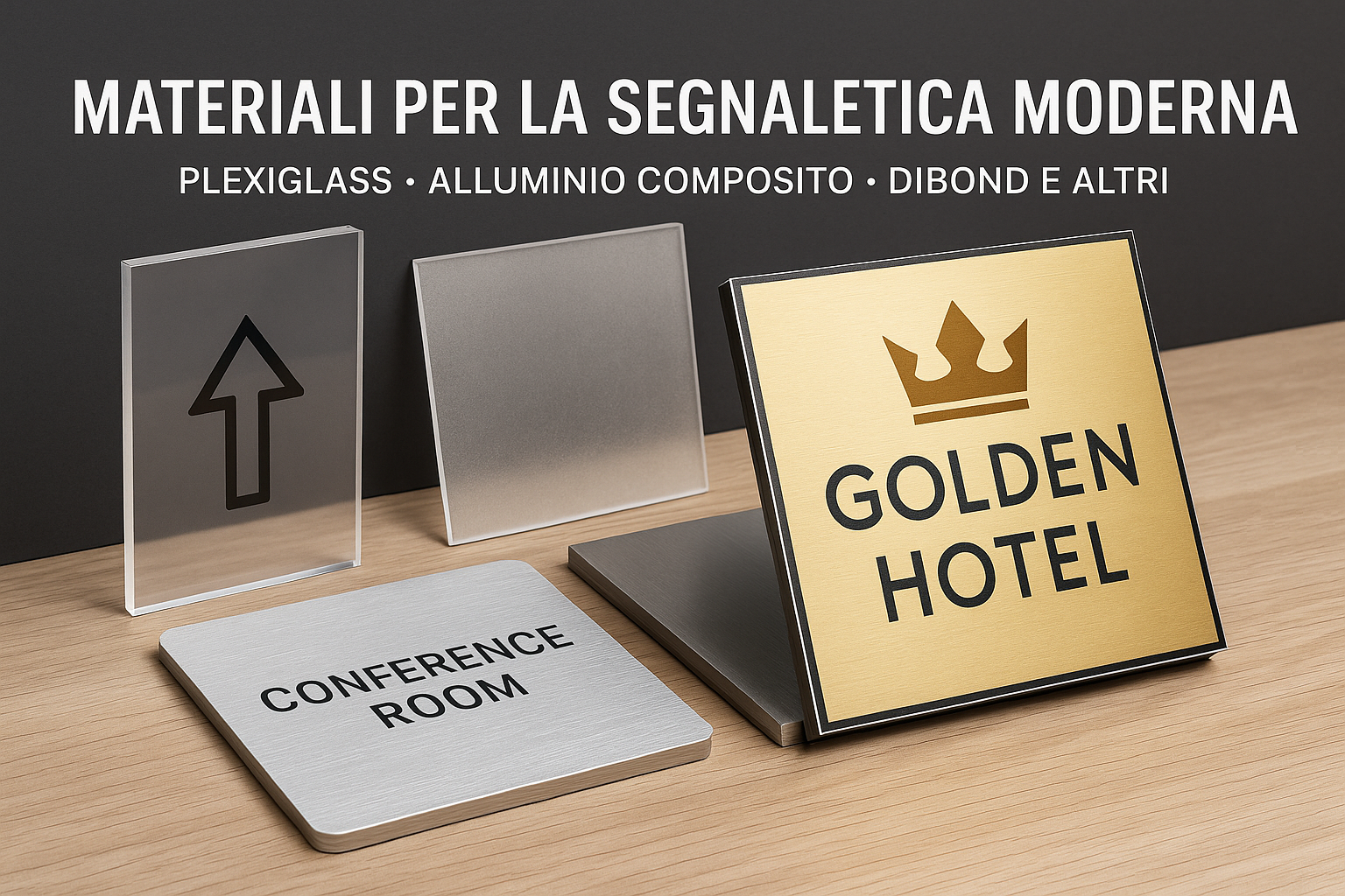 GUIDA DEFINITIVA AI MATERIALI PER LA SEGNALETICA MODERNA