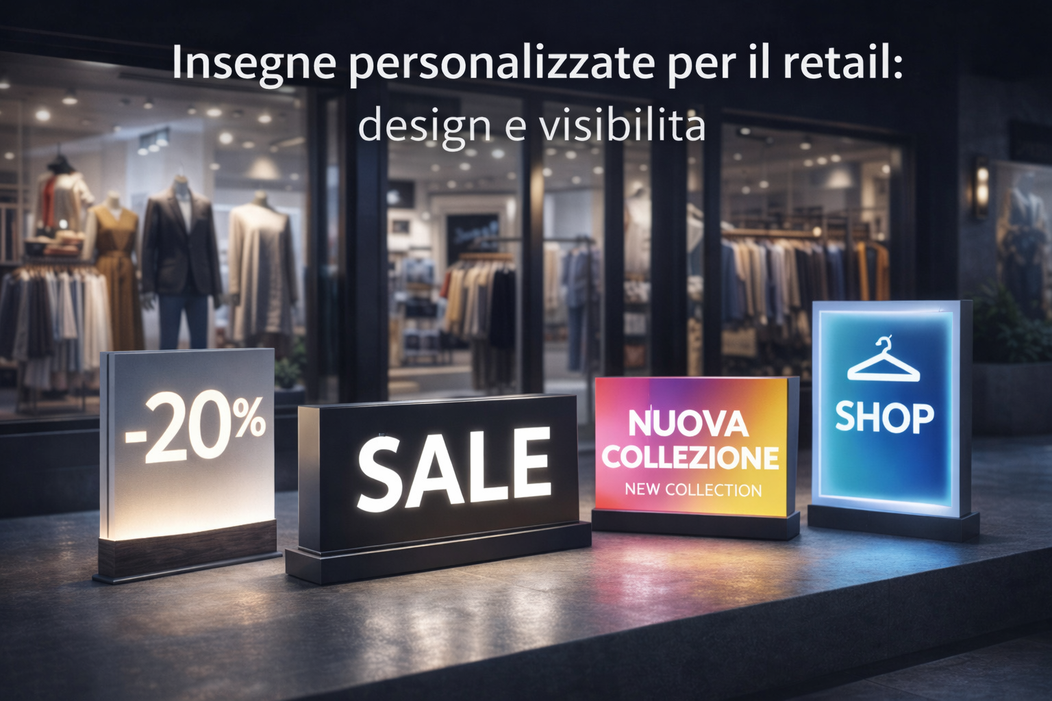 Insegne personalizzate: come valorizzare il brand con soluzioni su misura