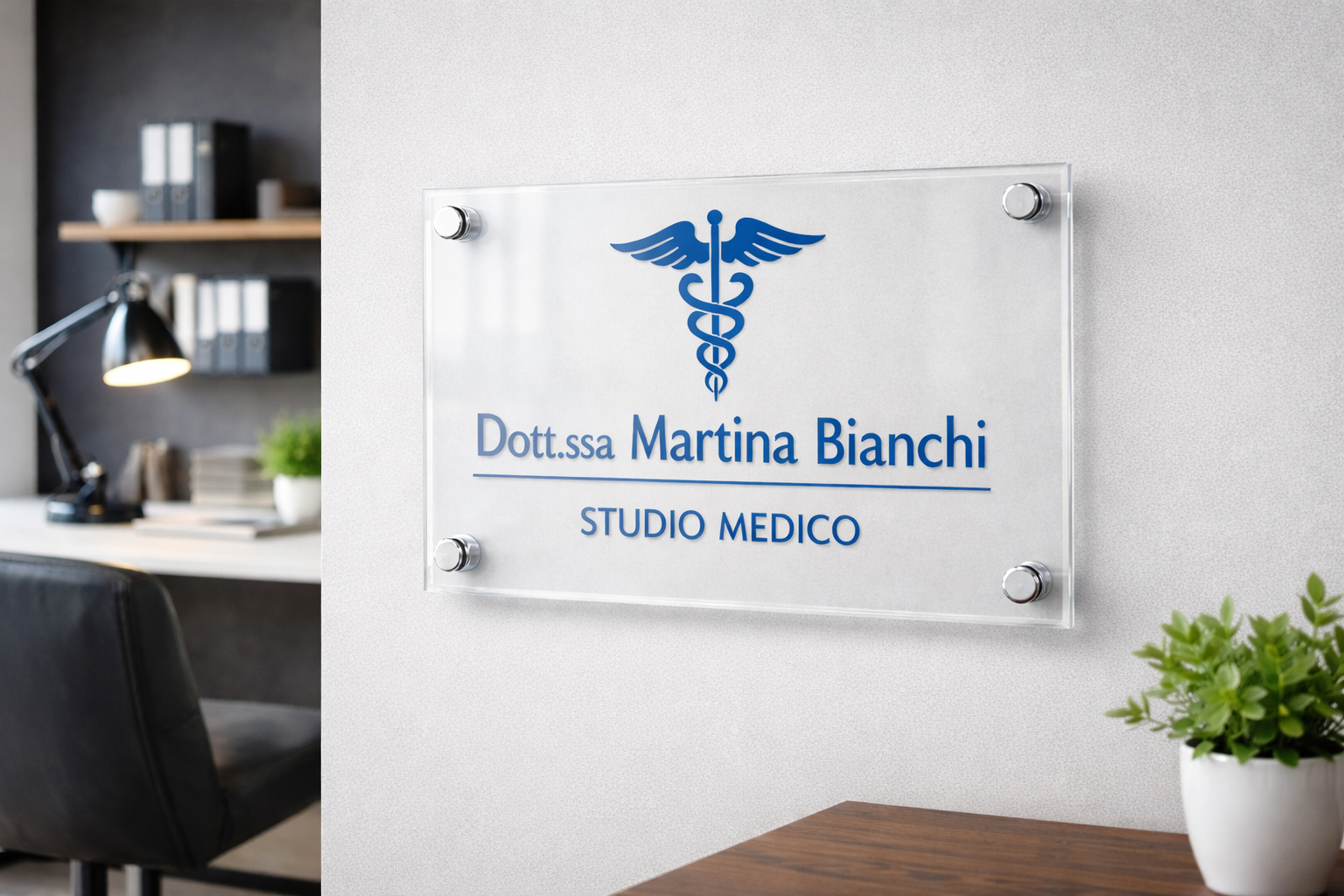 Targhe professionali in plexiglass e dibond: eleganza, resistenza e visibilità per il tuo brand