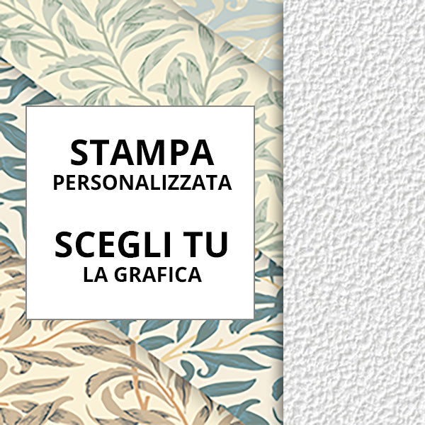 Parete decorata con carta da parati personalizzabile effetto sabbia
