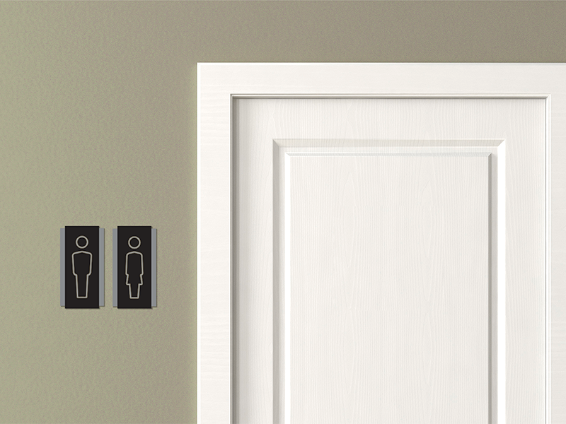 targa servizi igienici