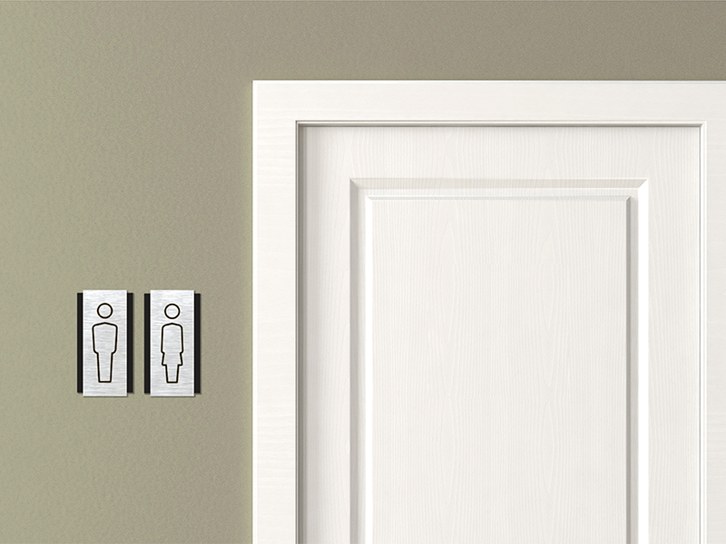 targa servizi igienici