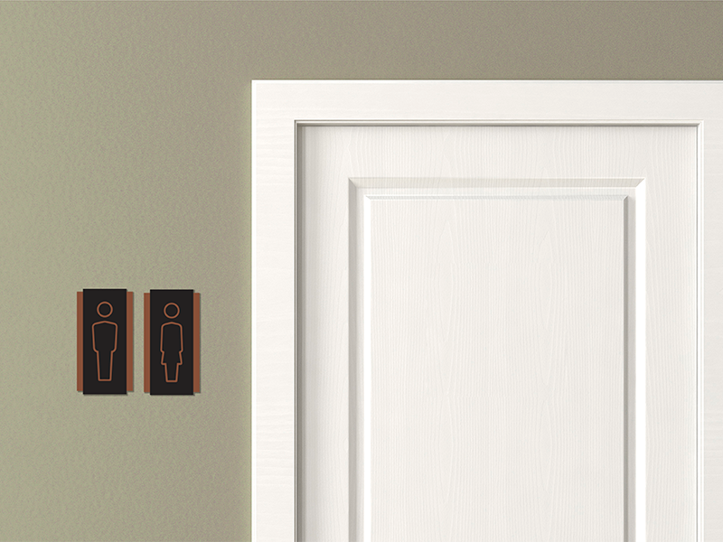 targa servizi igienici