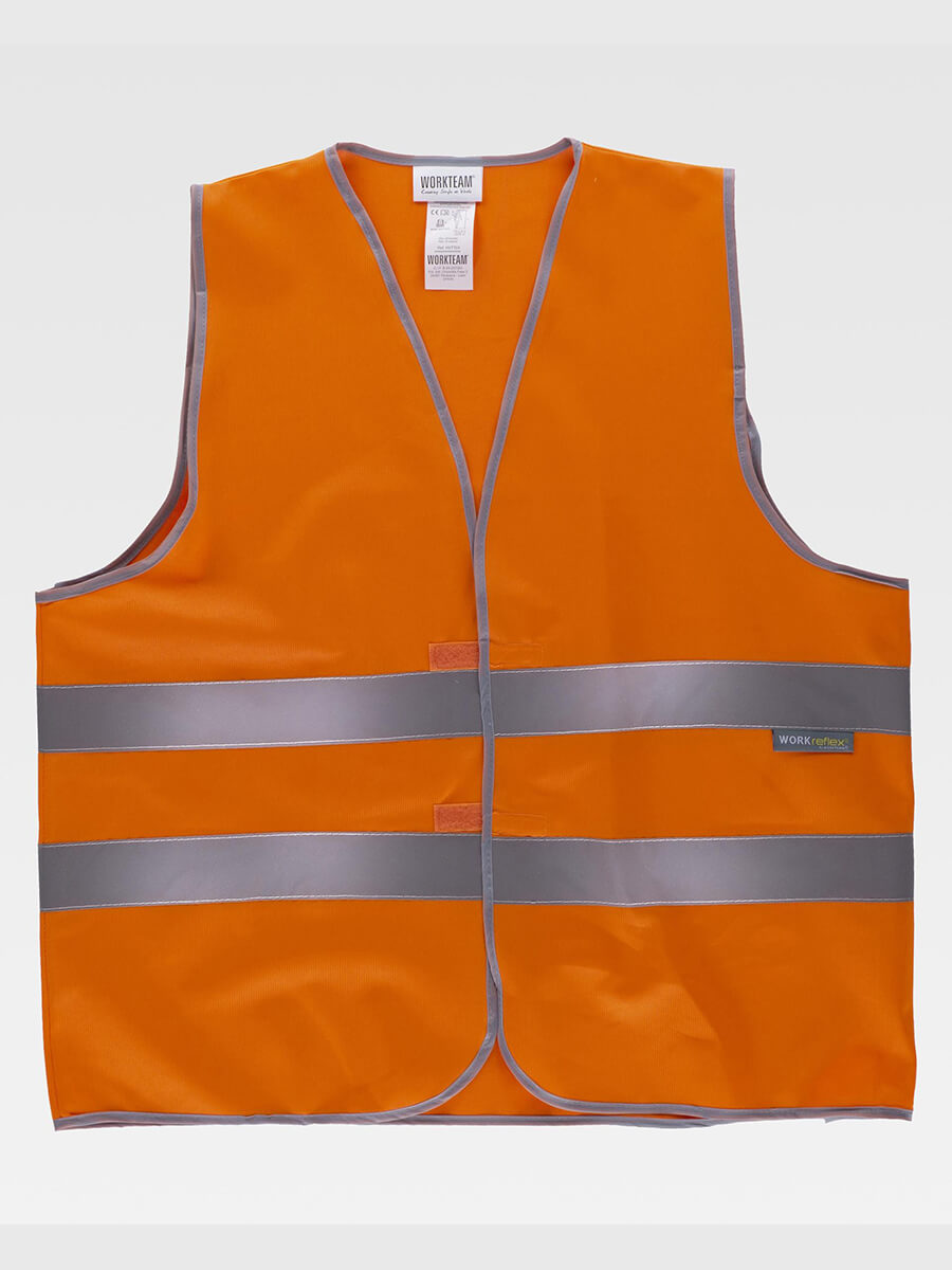 Fronte gilet alta visibilità personalizzato