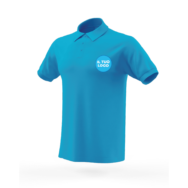 Polo manica corta corta con stampa personalizzata