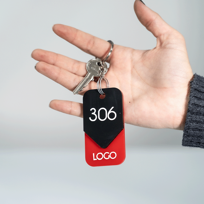 Portaciave red and black realizzato in plexiglass