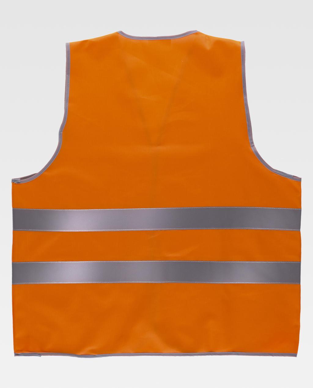 Retro gilet alta visibilità arancione