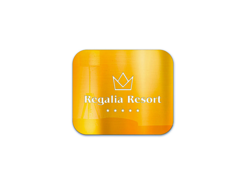 Insegna frontale per hotel in plexiglass