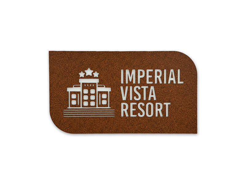 Insegne frontale personalizzata realizzata in dibond