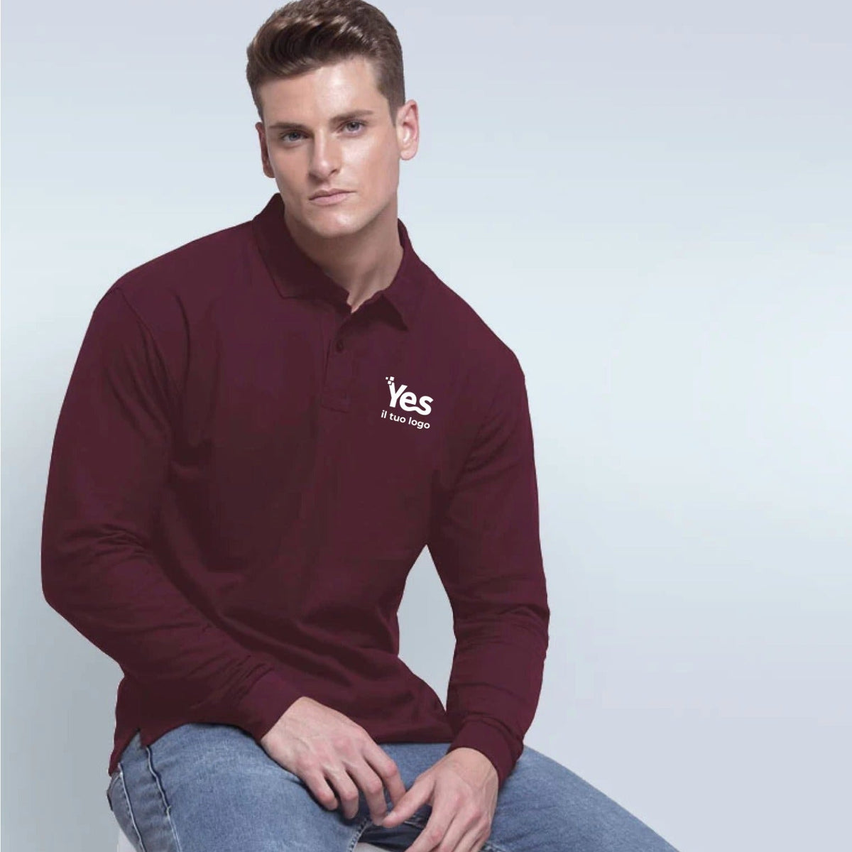 Polo manica lunga personalizzate - JHK