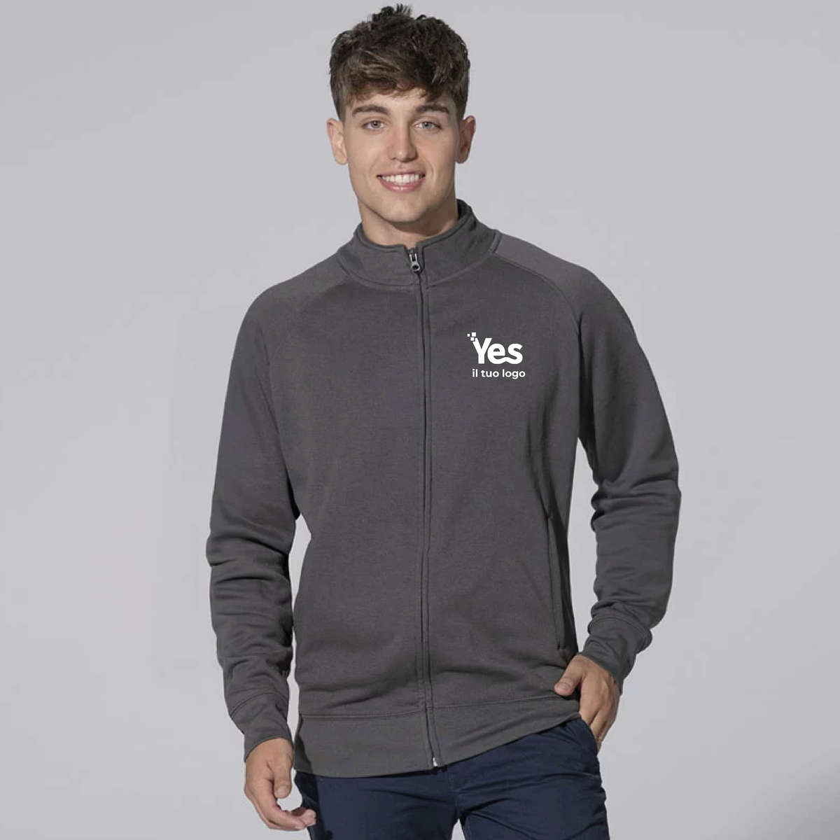 Felpe con zip personalizzate - JHK
