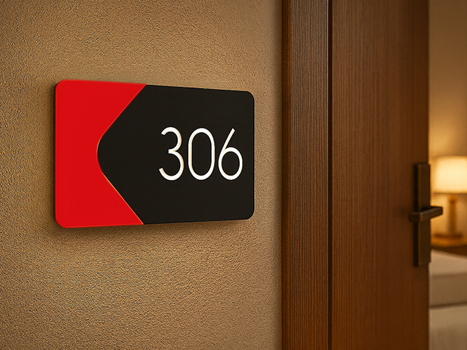 targa numero camera hotel 