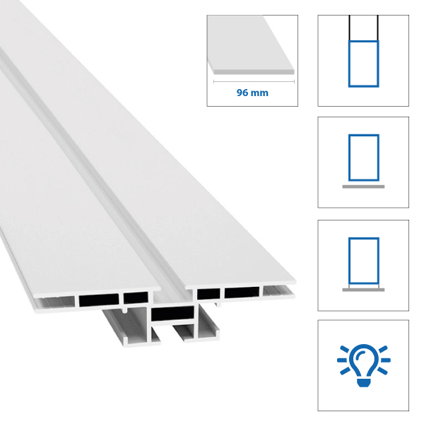 LIGHTBOX LUMINOSO 50x70 con stampa in tessuto