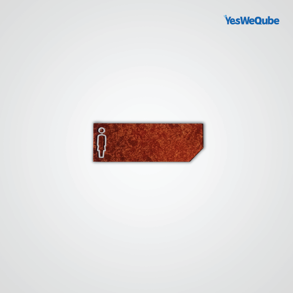 Segnaletica servizi igienici per hotel realizzata in plexiglass