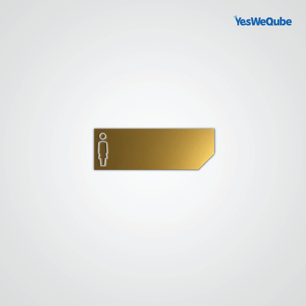 Segnaletica servizi igienici per hotel realizzata in plexiglass