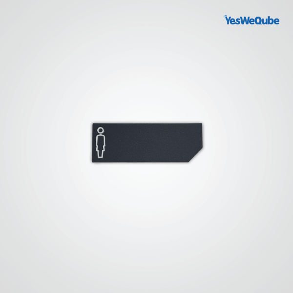 Segnaletica servizi igienici per hotel realizzata in plexiglass